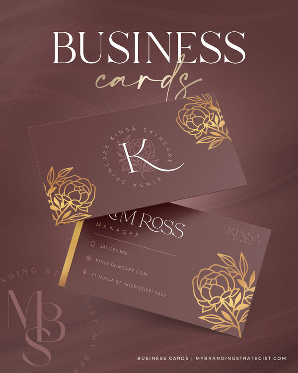 Gold Foil Business Cards