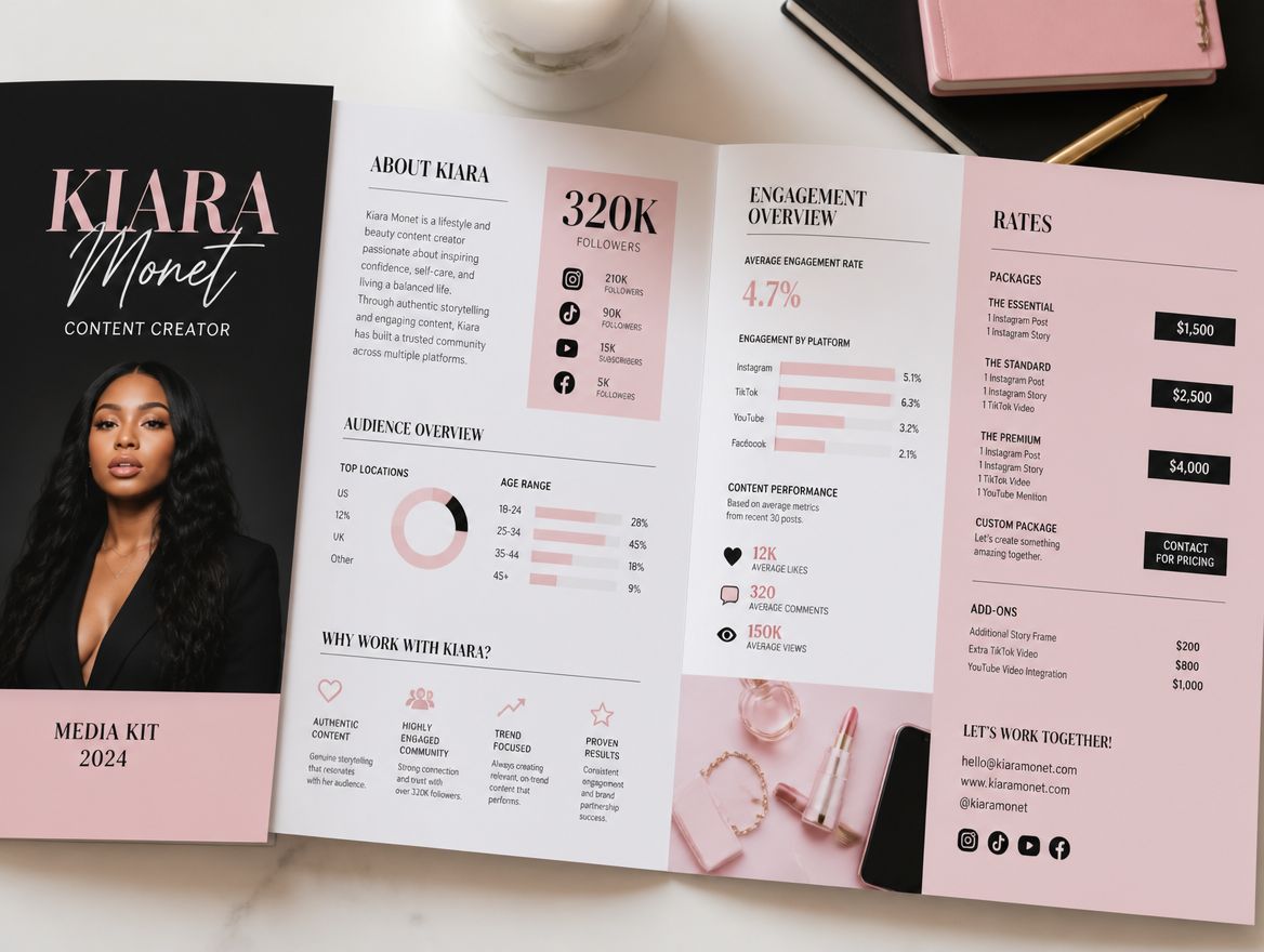 Media kit and rate card