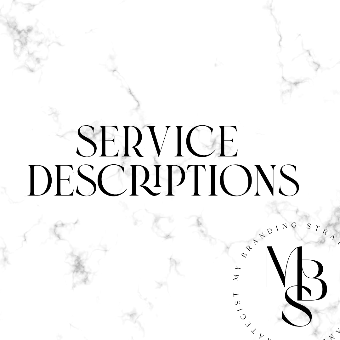 Service/Product Description (per description)