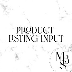 Product Listing Input (price per product listing)